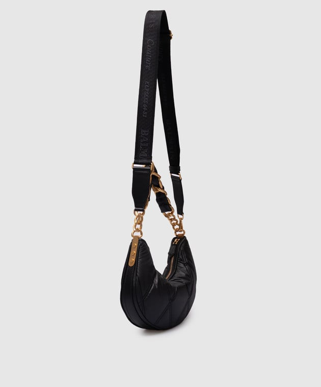 Balmain Quilted Crescent Bag