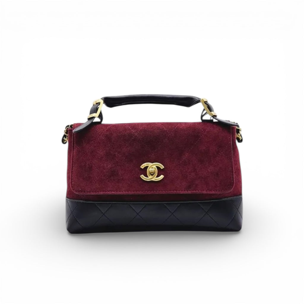 Chanel Coco Handle Flap Bag – Suede & Leather