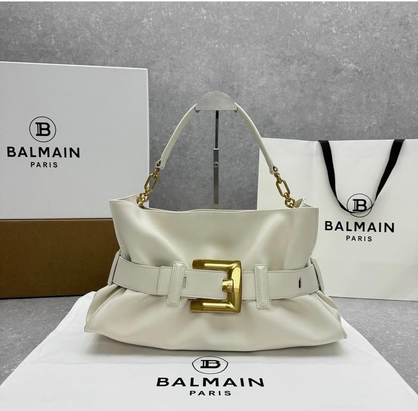 Balmain B-Buzz Belted Tote