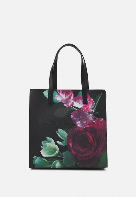 TED BAKER Botanin Icon floral-print woven tote bag