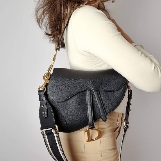 Dior Saddle Bag with Embroidered Strap