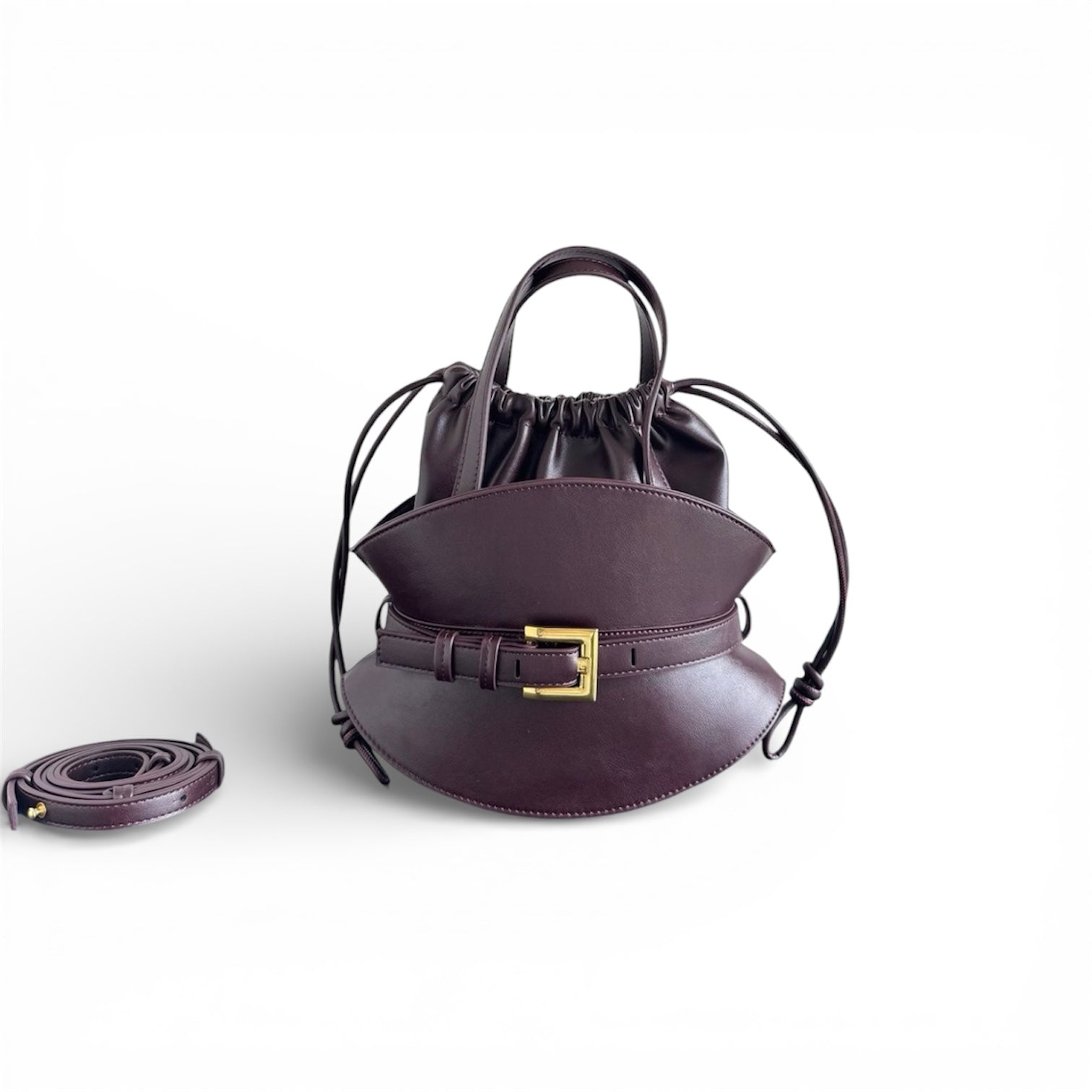 Balmain B-Buzz Dynasty Leather Small Tote Bag