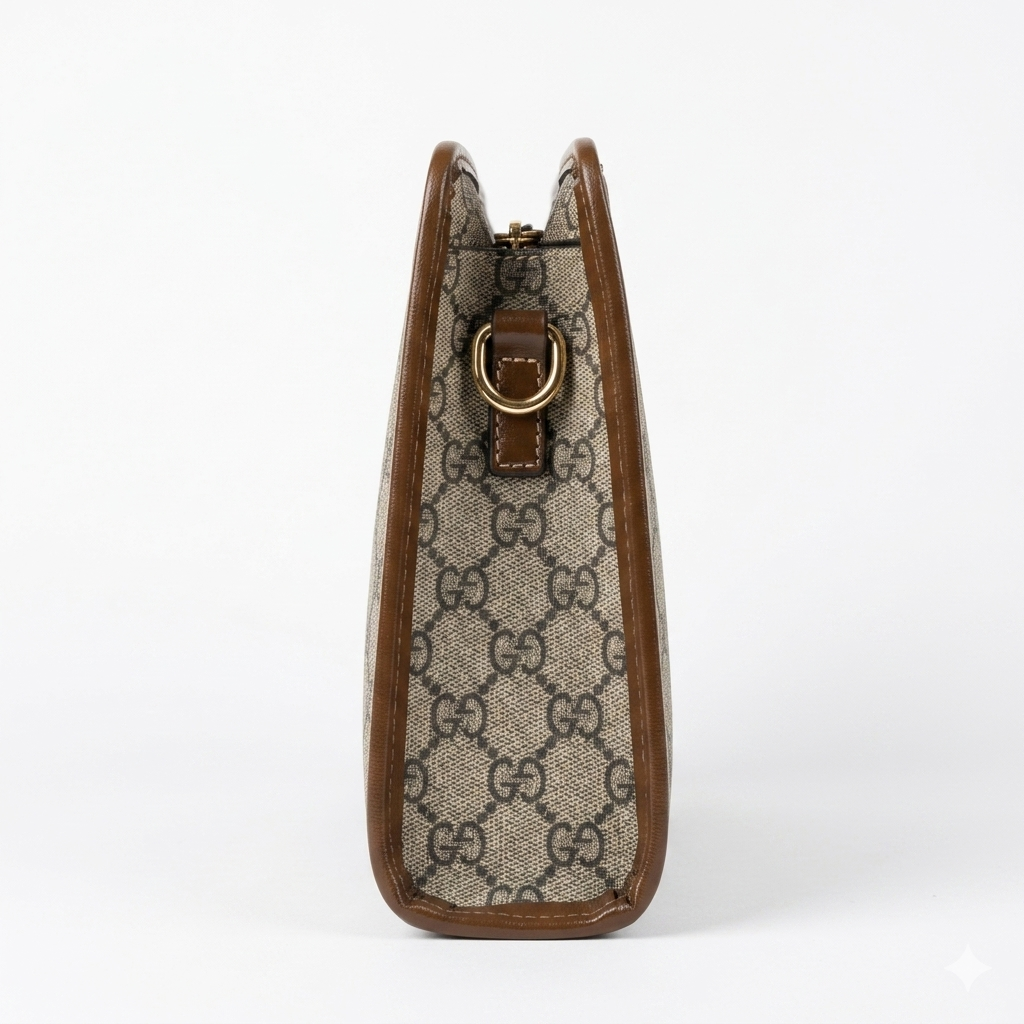 Gucci GG Supreme Zip Clutch