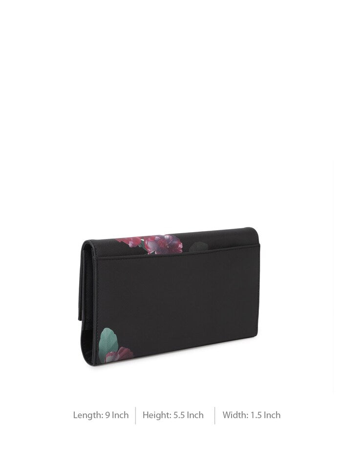TED BAKER Papiena floral-print woven travel wallet