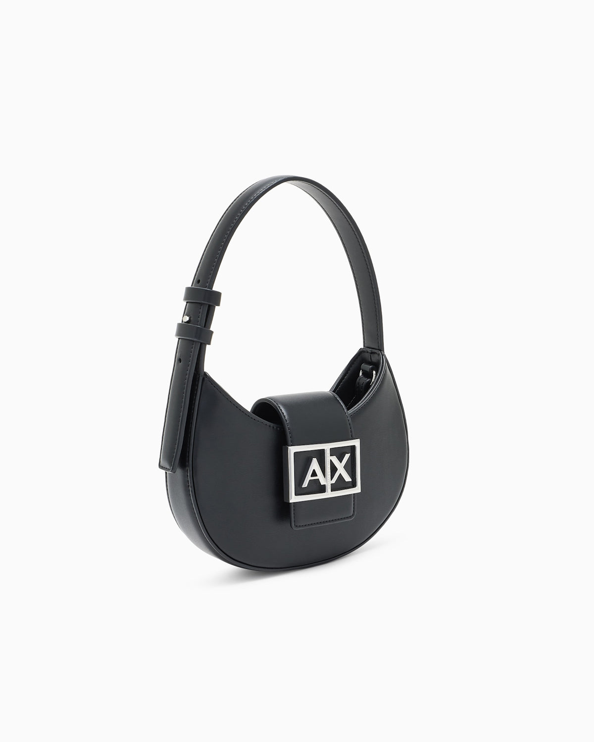 Armani Exchange Logo Buckle Shoulder Bag