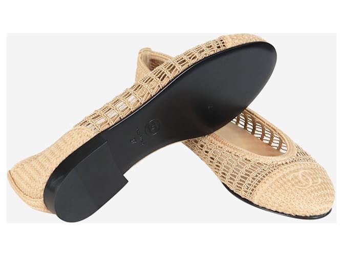 Chanel Crochet Ballet Flats