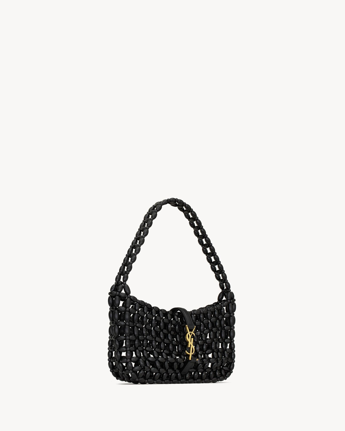 Saint Laurent Le 5 à 7 Beaded Shoulder Bag