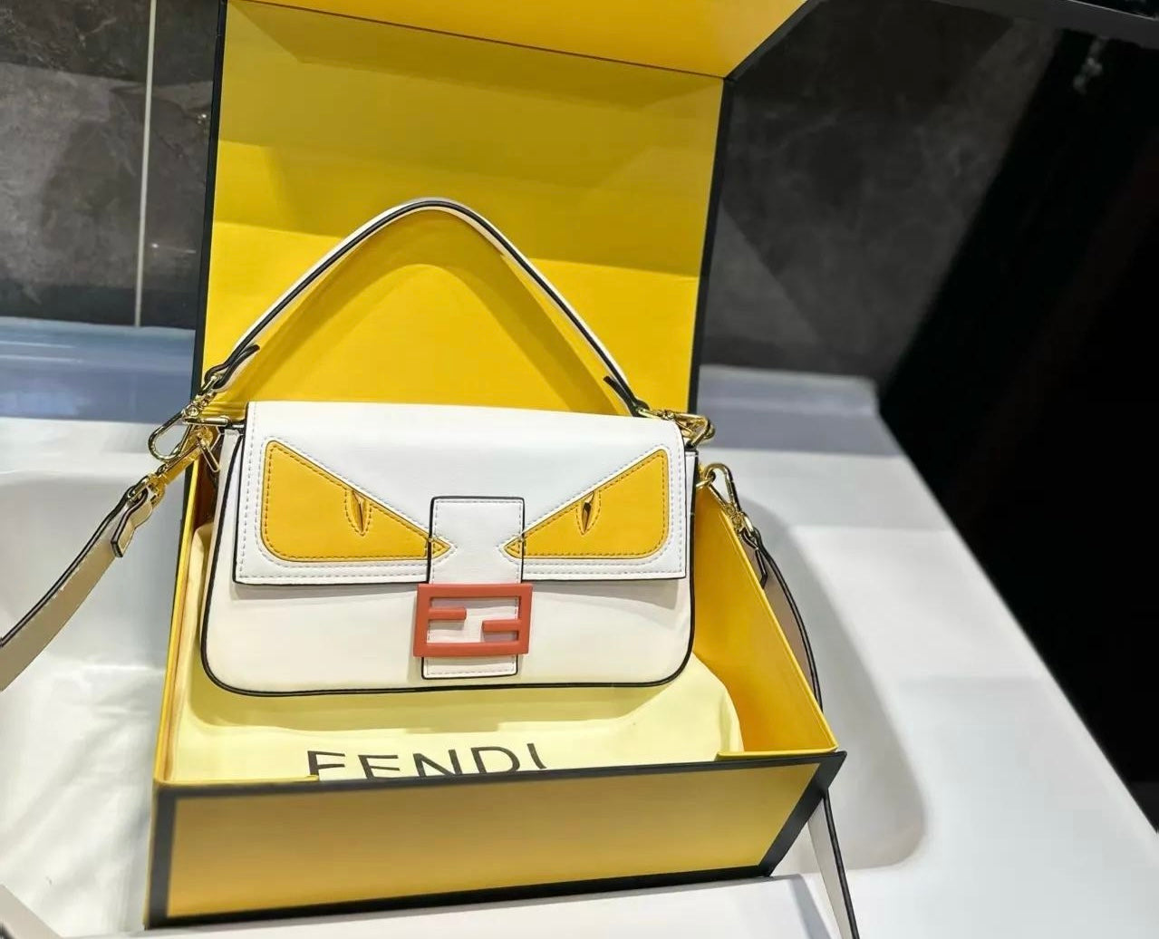 Fendi Vitello Dolce Elite Monster Eyes