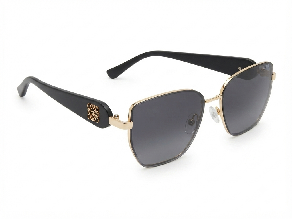 Loewe Anagram Square Metal Sunglasses