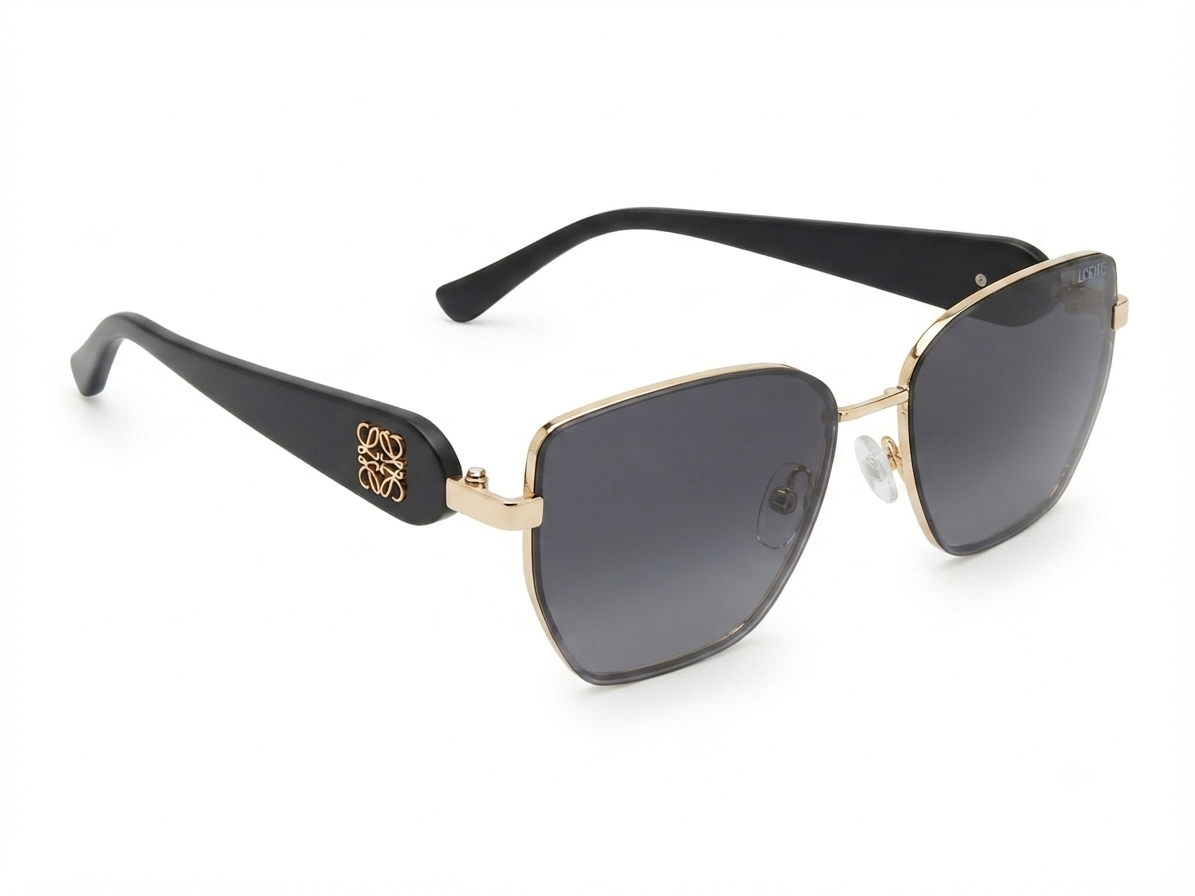Loewe Anagram Square Metal Sunglasses