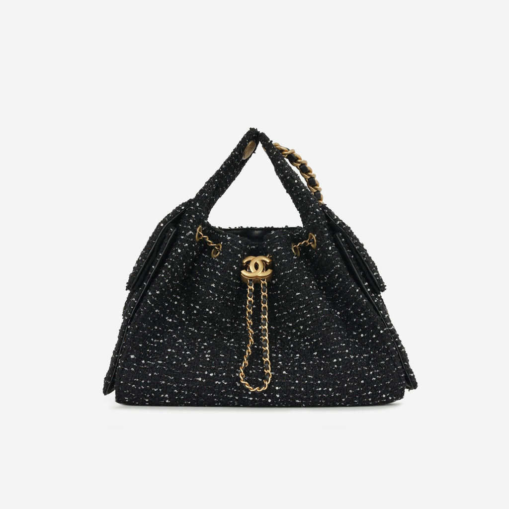 CHANEL 25 Tweed Hobo Bag