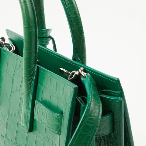 Saint Laurent Sac de Jour Nano – Crocodile Embossed Leather