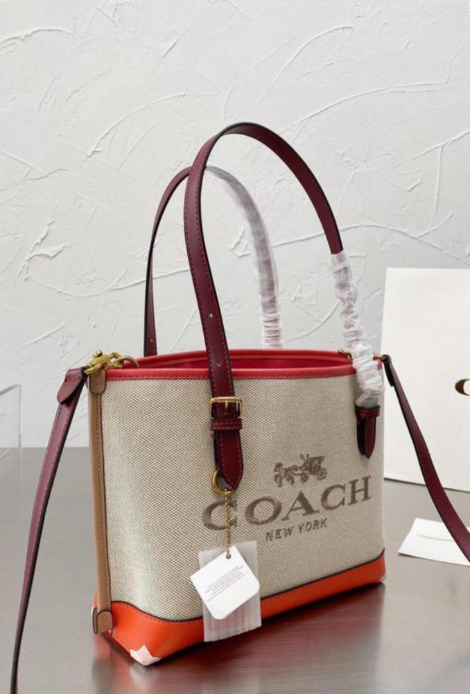 Coach Canvas and Leather Tote Bag