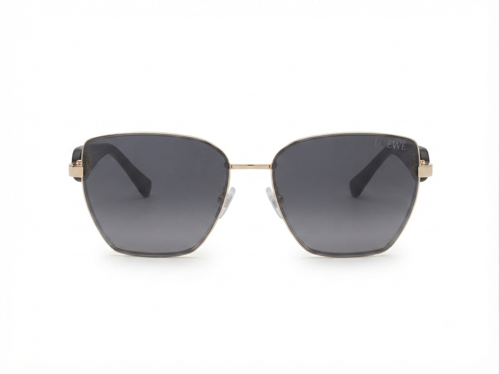 Loewe Anagram Square Metal Sunglasses