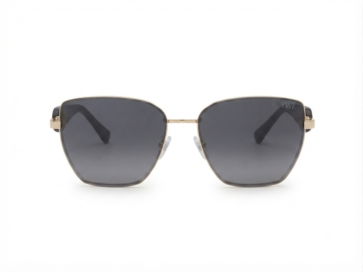 Loewe Anagram Square Metal Sunglasses