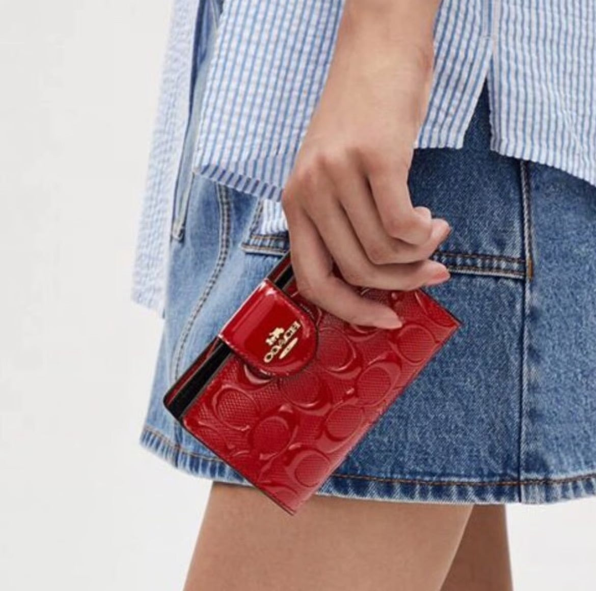 Coach Compact Leather Wallet