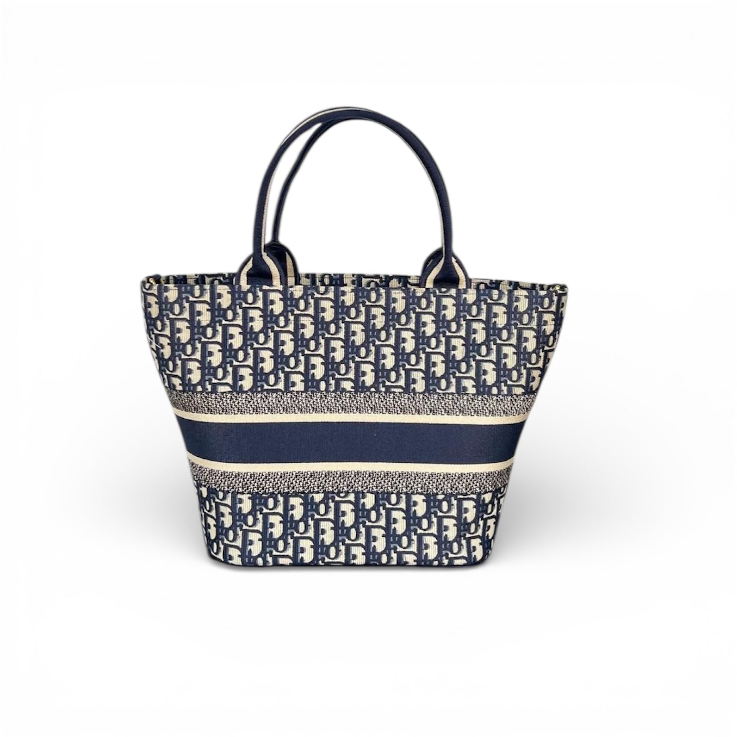 Christian Dior Book Tote – Blue Oblique Canvas