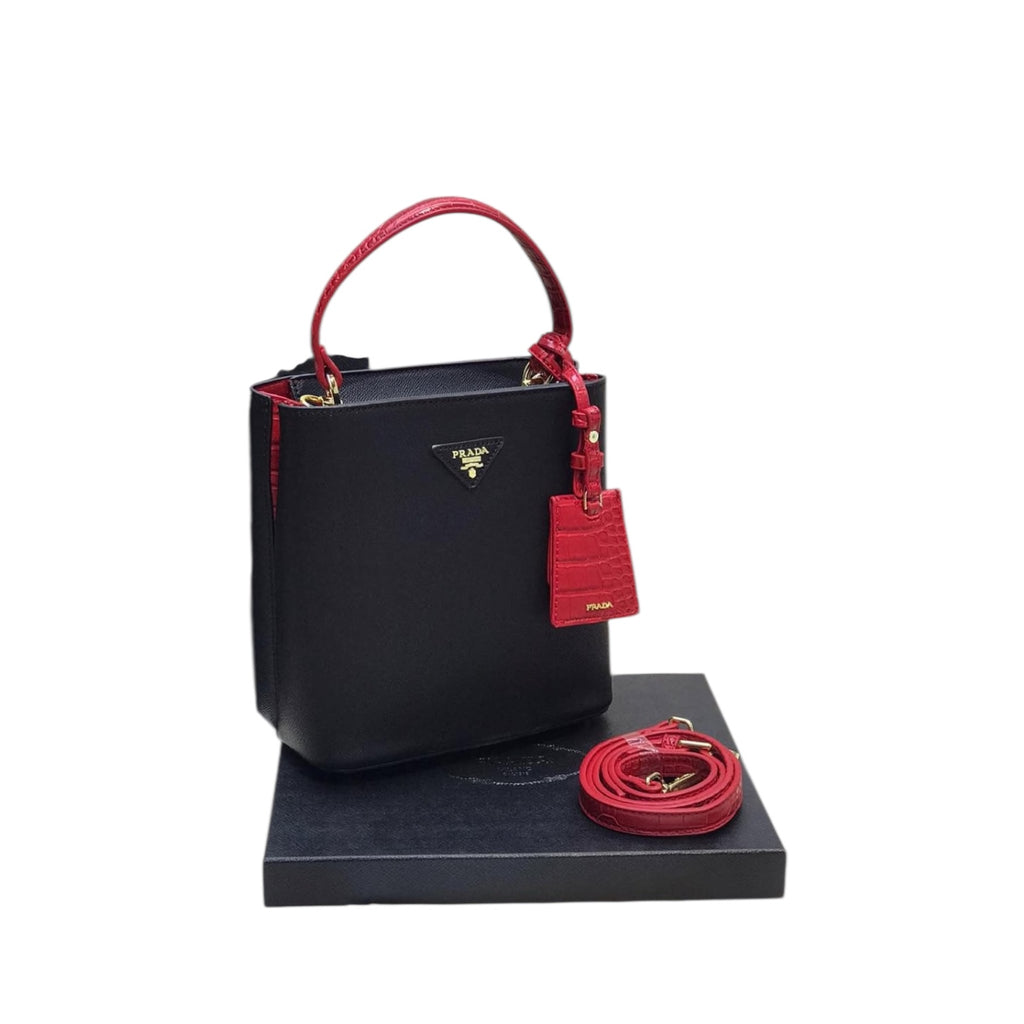 Prada Panier Small Saffiano Leather Bag