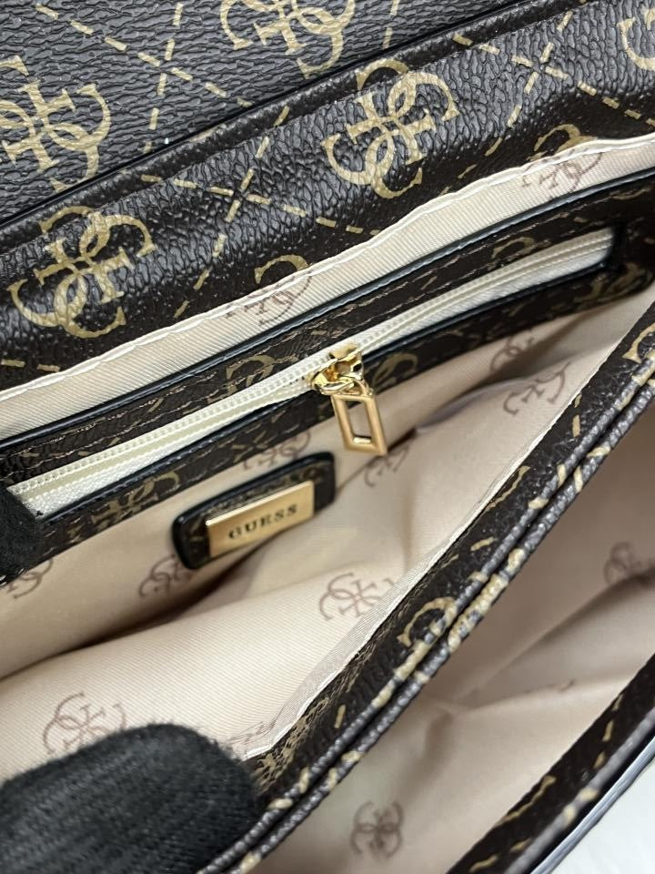 Guess Logo Print Satchel