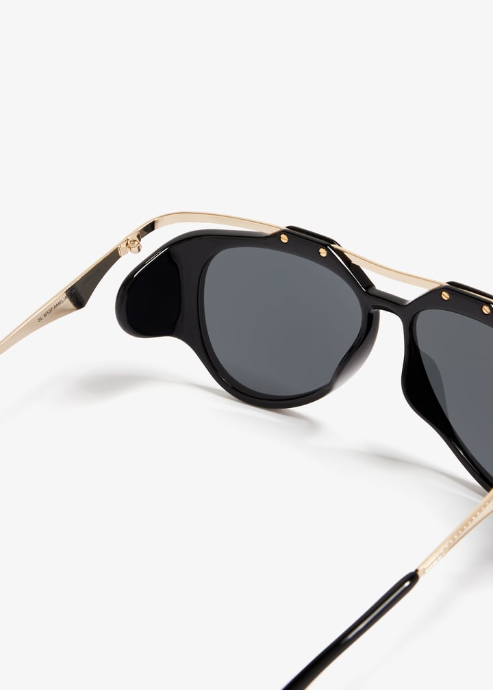 YSL Aviator Sunglasses – Black & Gold