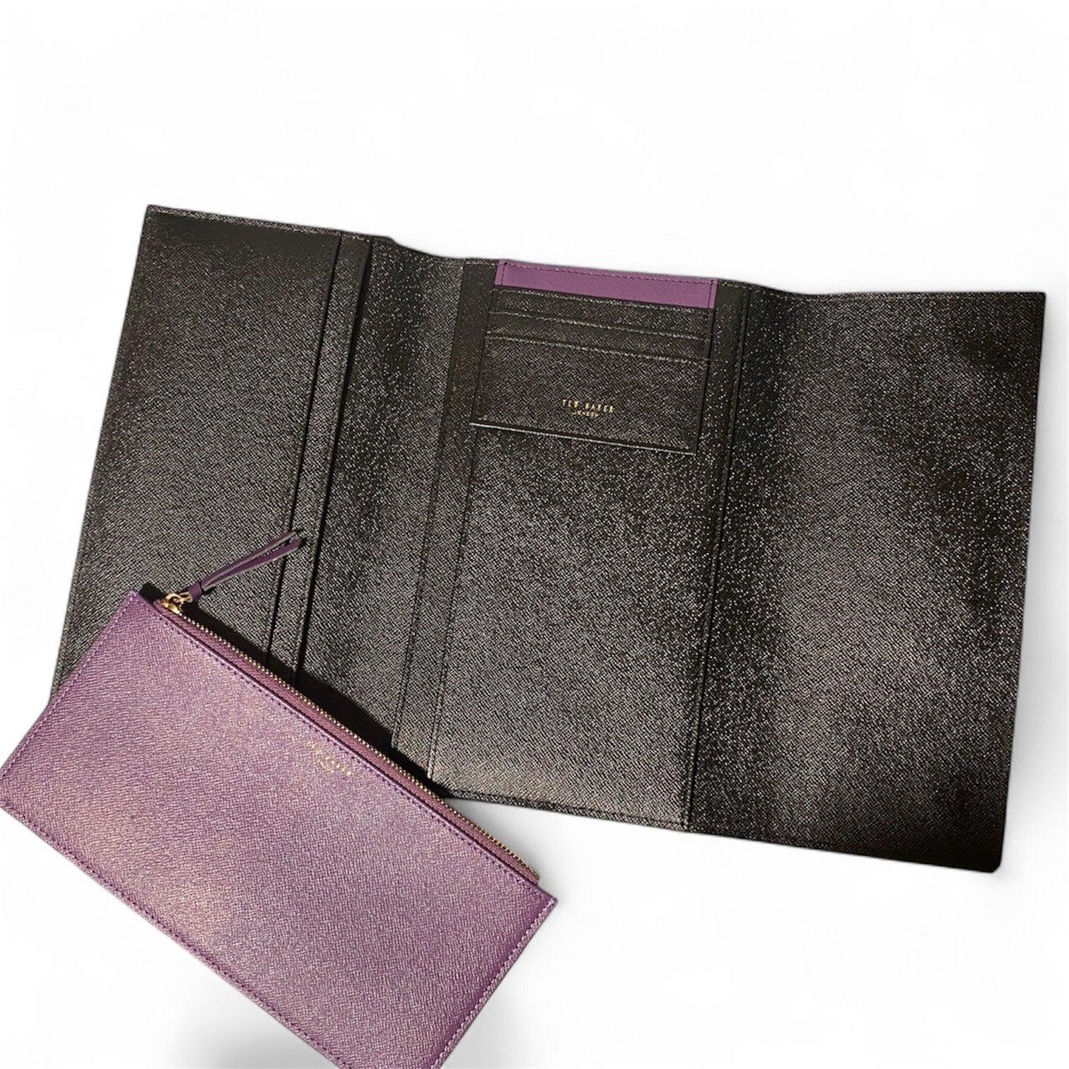 TED BAKER Papiena floral-print woven travel wallet