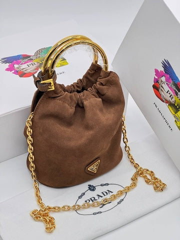 PRADA Suede leather