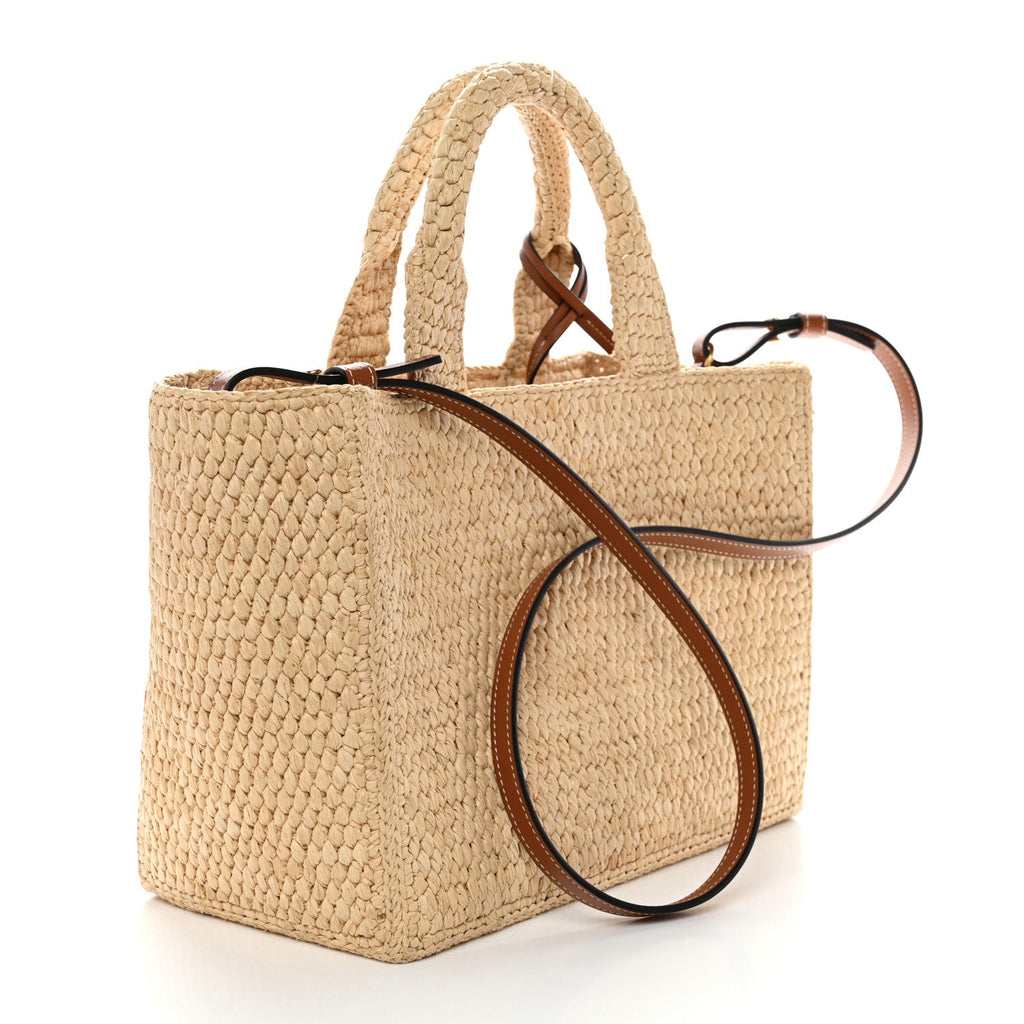 CELINE Teen Panier Raffia Tote