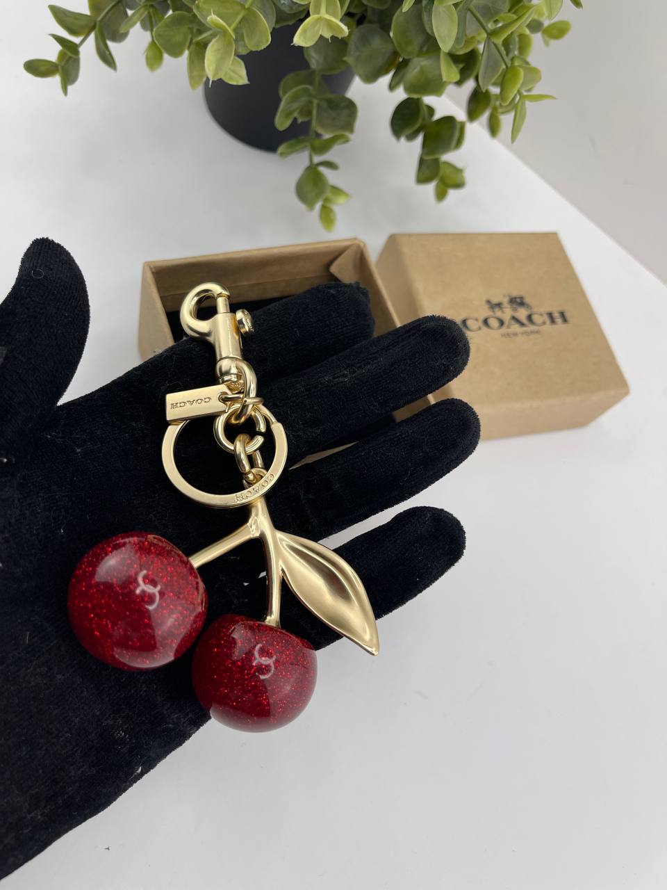 COACH Cherry Bag Charm