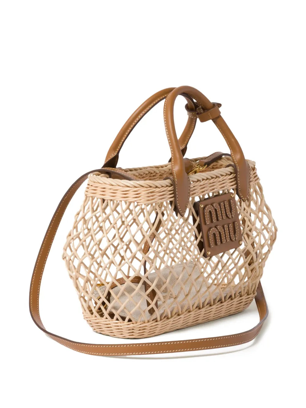 Miu Miu Wicker Basket Bag