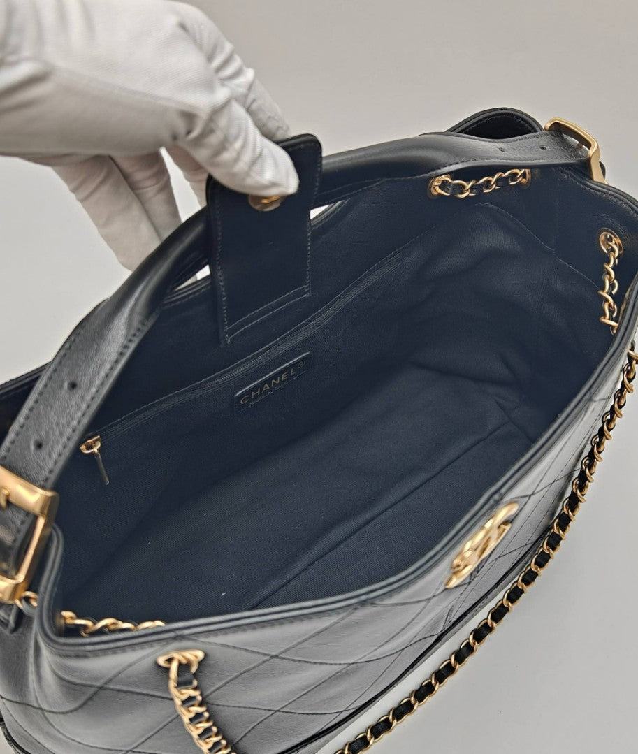 Chanel Calfskin Stitched Large Shopping Bag