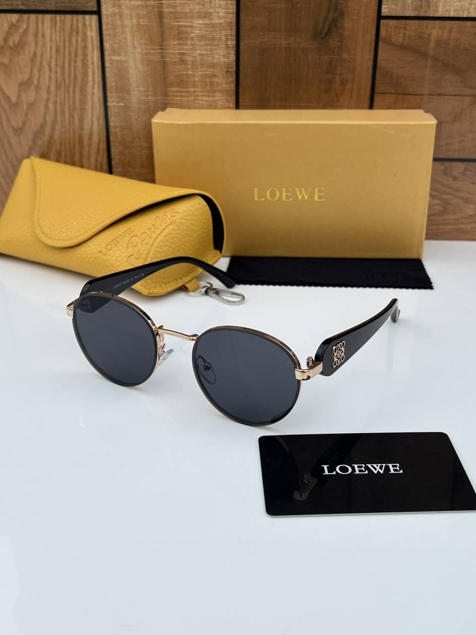 Loewe Anagram Round Gradient Sunglasses