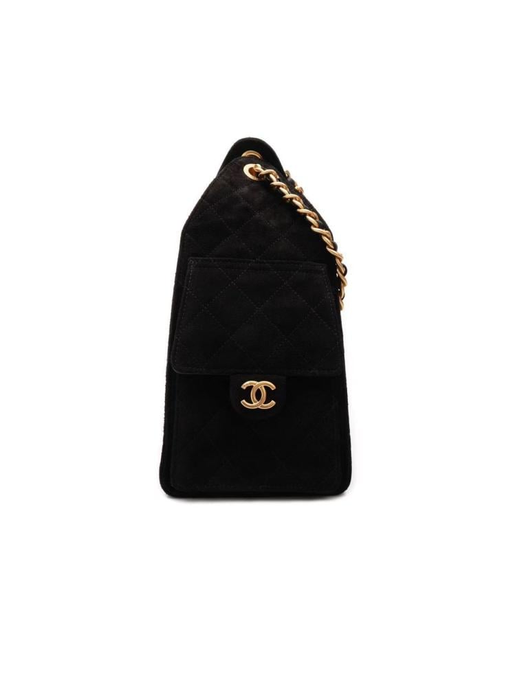 Chanel 25 Quilted Suede Handbag
