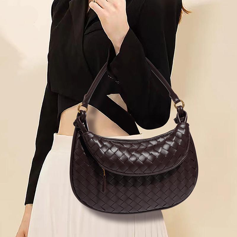Bottega Veneta Woven Half-Moon Bag