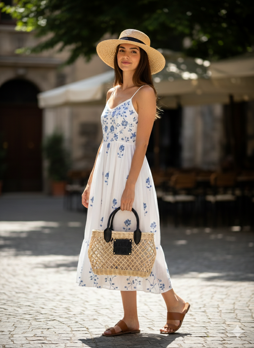 Miu Miu Wicker Basket Bag