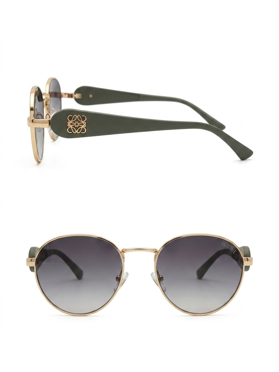 Loewe Anagram Round Gradient Sunglasses
