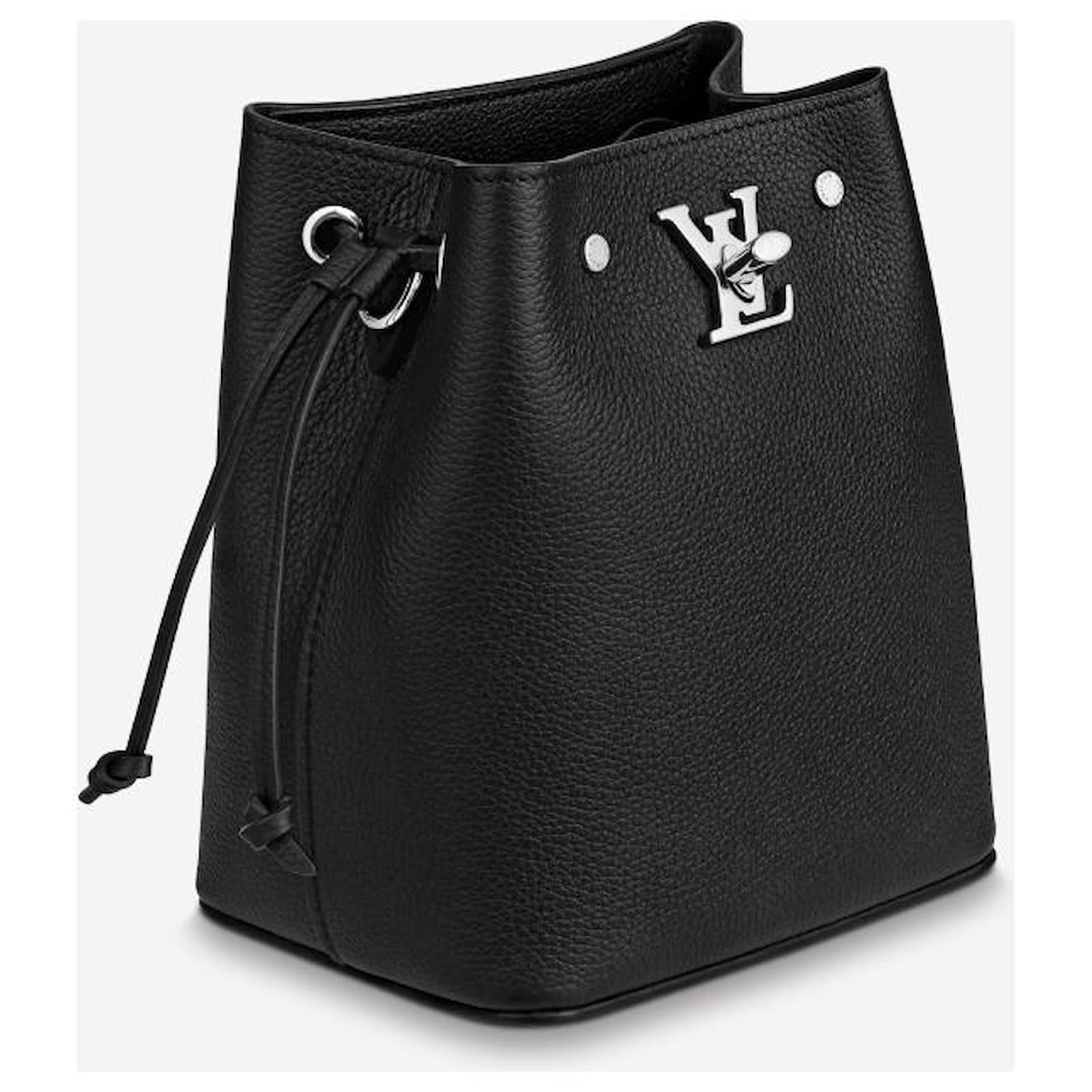 Louis Vuitton Calfskin Nano Lockme Bucket Bag