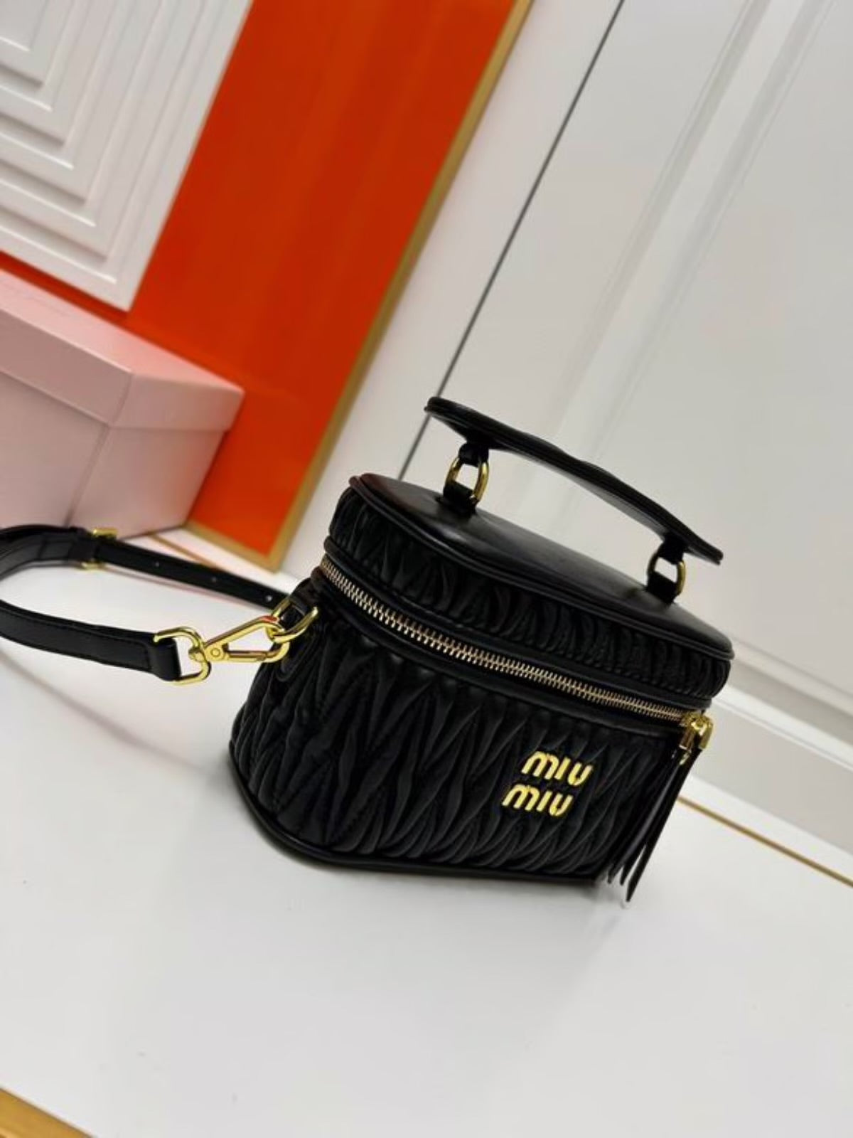 Miu Miu Matelassé Vanity Bag
