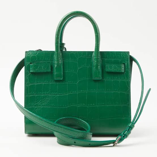 Saint Laurent Sac de Jour Nano – Crocodile Embossed Leather