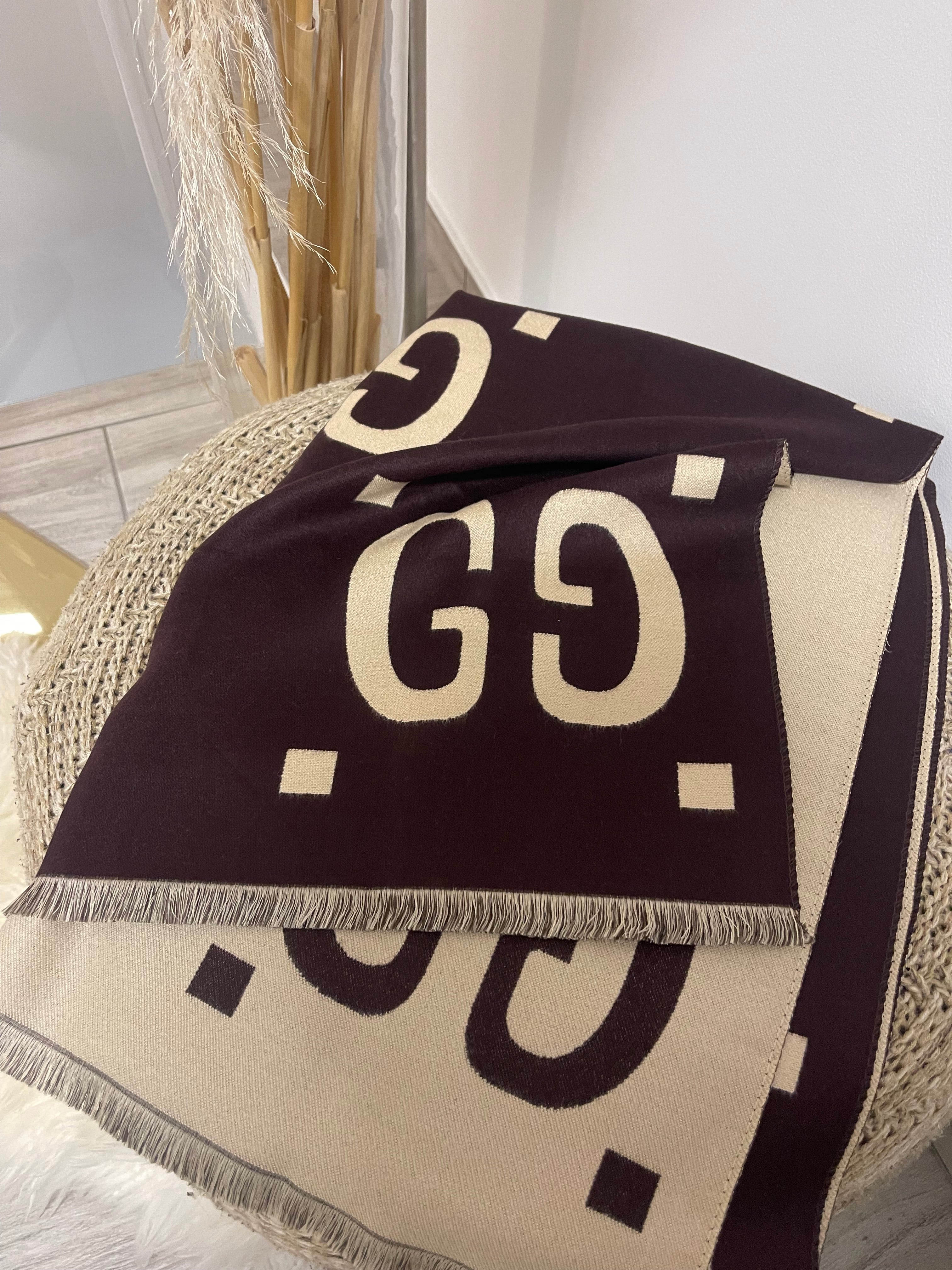 Gucci Double Face Wool Scarf