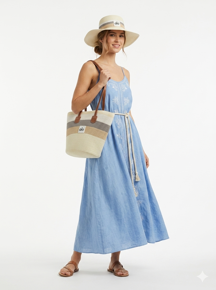 Alo Yoga Sun Hat & Tote Set
