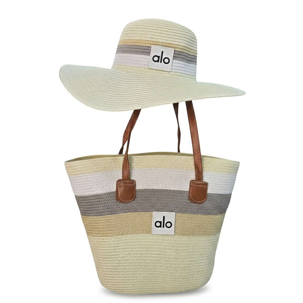 Alo Yoga Sun Hat & Tote Set