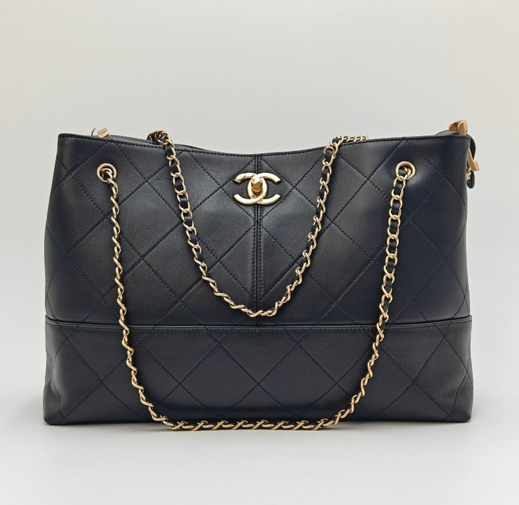 Chanel Calfskin Stitched Large Shopping Bag