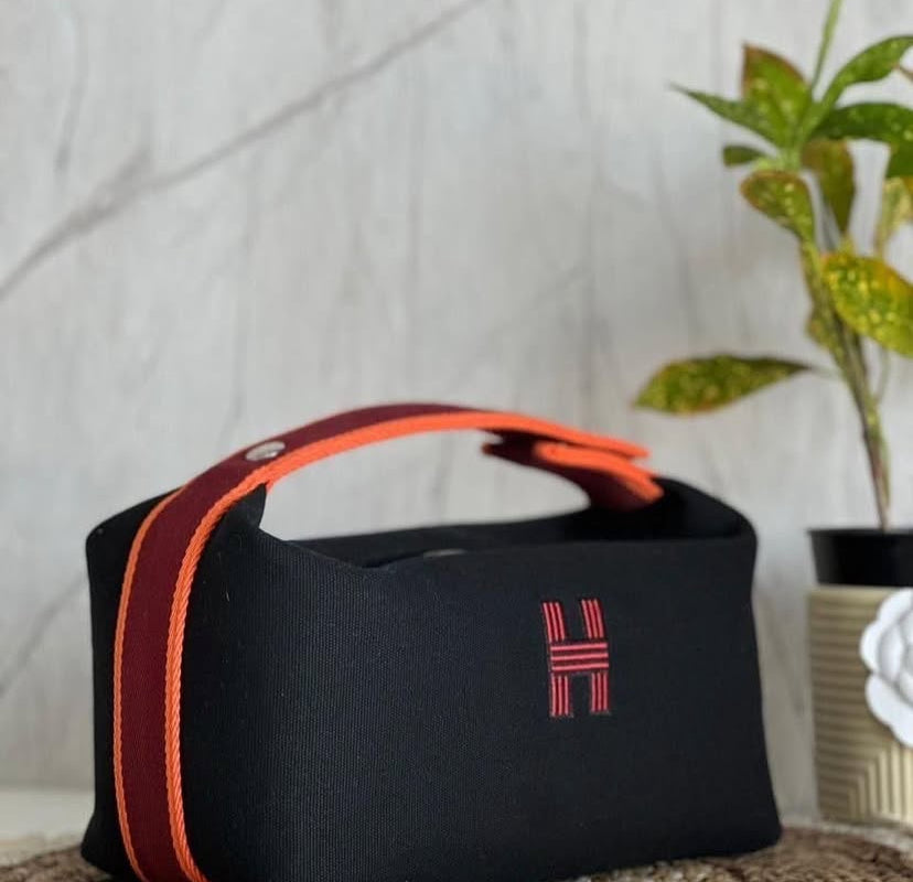 Hermès Canvas Pouch