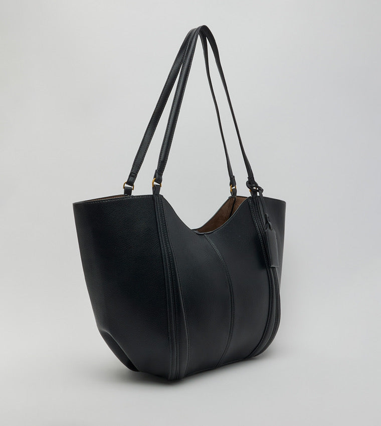 Zara Minimalist Tote Bag with Inner Pouch