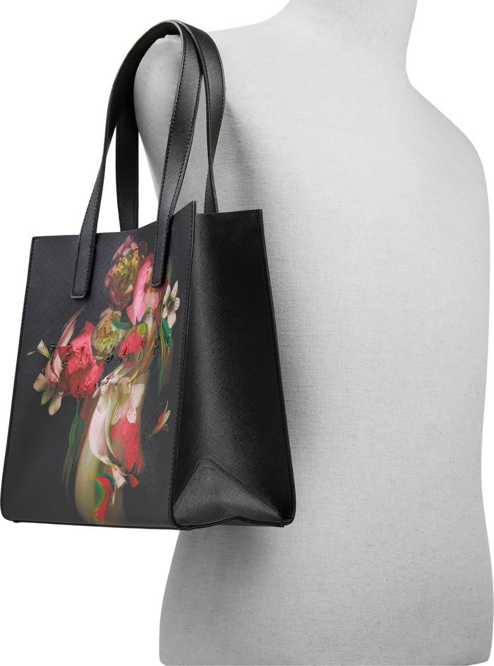 TED BAKER Botanin Icon floral-print woven tote bag