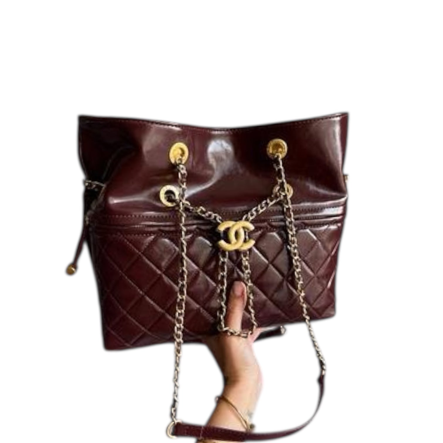 Chanel Vintage CC Chain Tote Bag