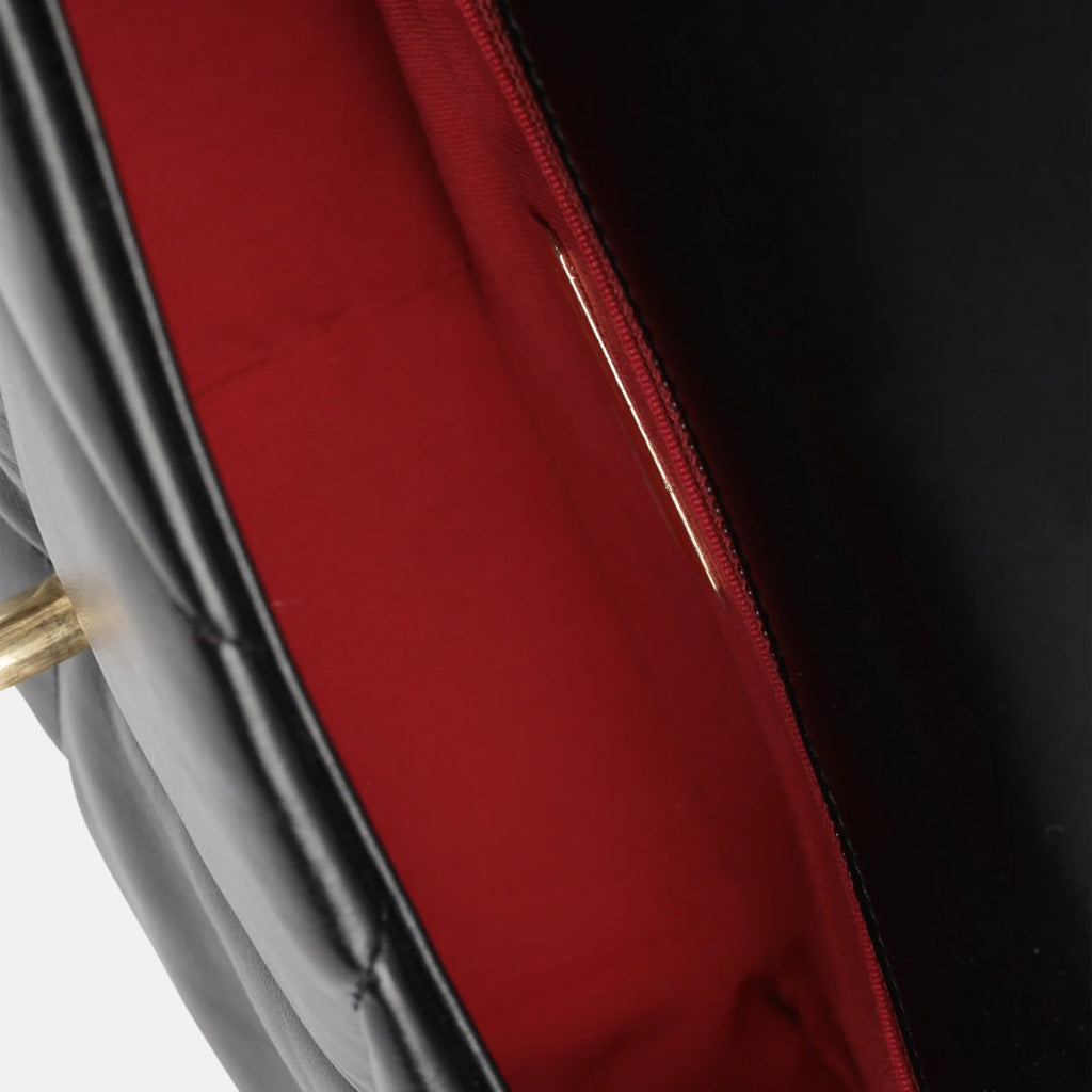 Chanel 19 Bag Small Black Lambskin Leather Crossbody Bag