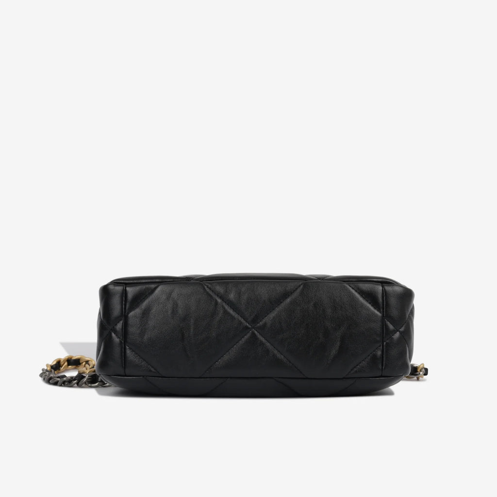Chanel 19 Bag Small Black Lambskin Leather Crossbody Bag