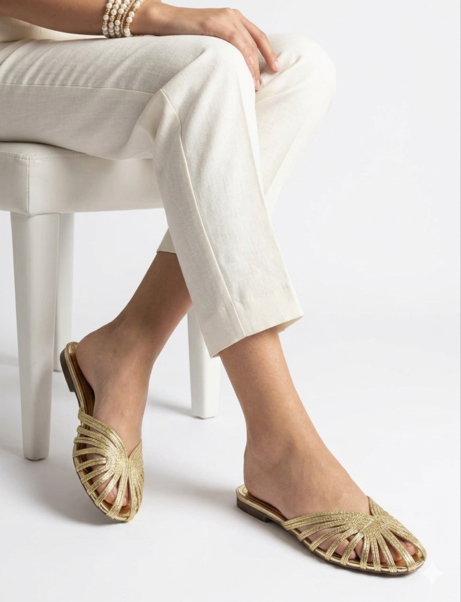 Zara Knotted Mule Slippers