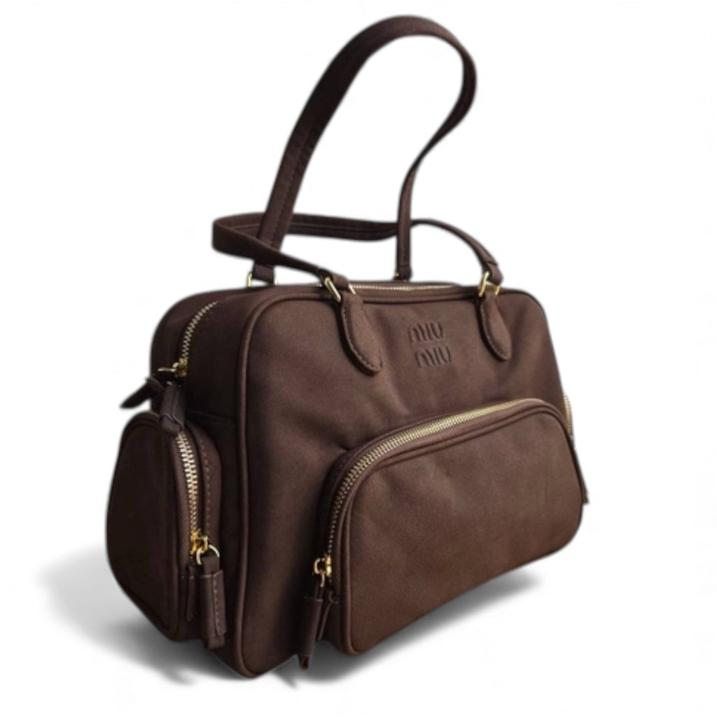 Miu Miu Velvety Leather Utility Bag